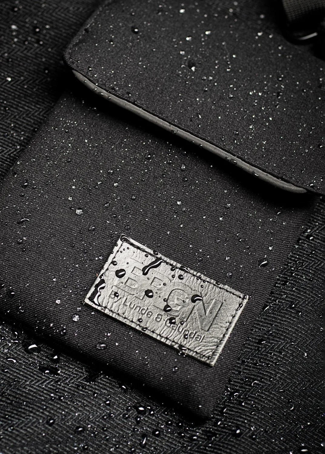 Brgn Messenger Purse skulderveske New Black 1 stk vanntett