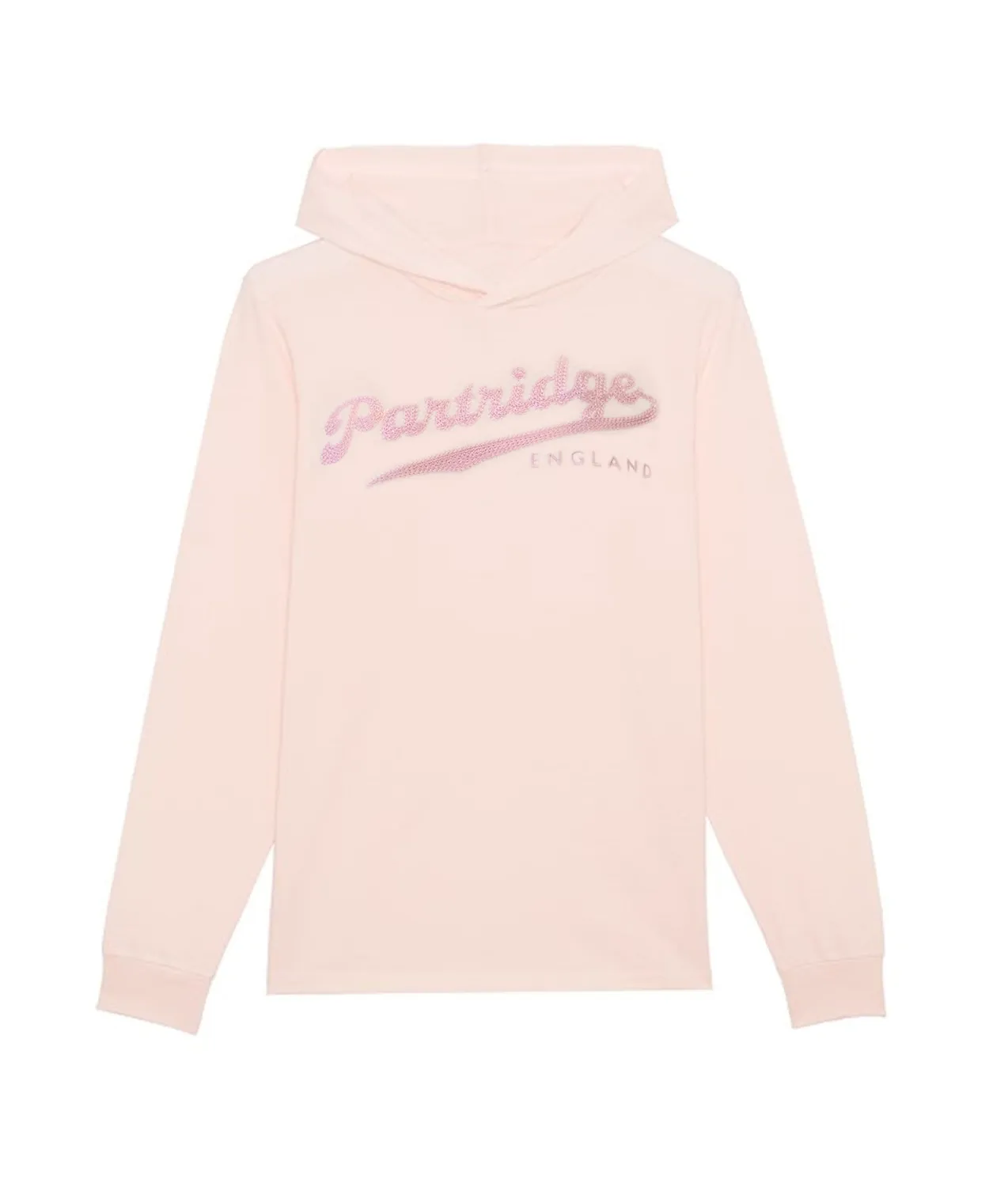 John Partridge Hooded Sweatshirt hettegenser rosa S–2XL økologisk bomull