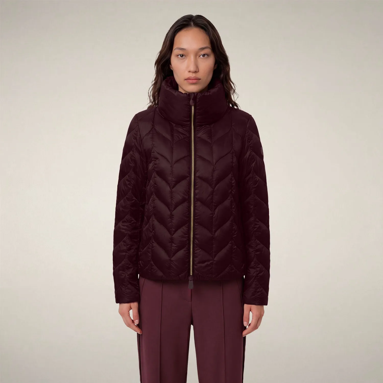 Save The Duck Lorette jakke dame Wine Red dyrefri