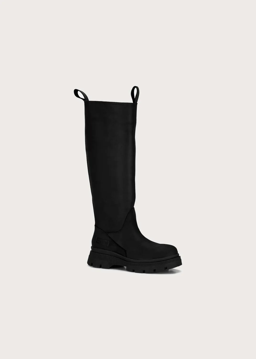 Brgn High Leather Boots boots New Black skinn vanntette