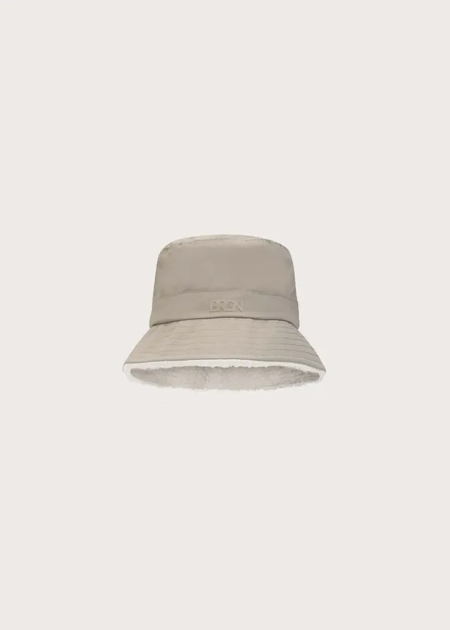 Brgn Pile Bucket bøttehatt Taupe 58 cm vanntett