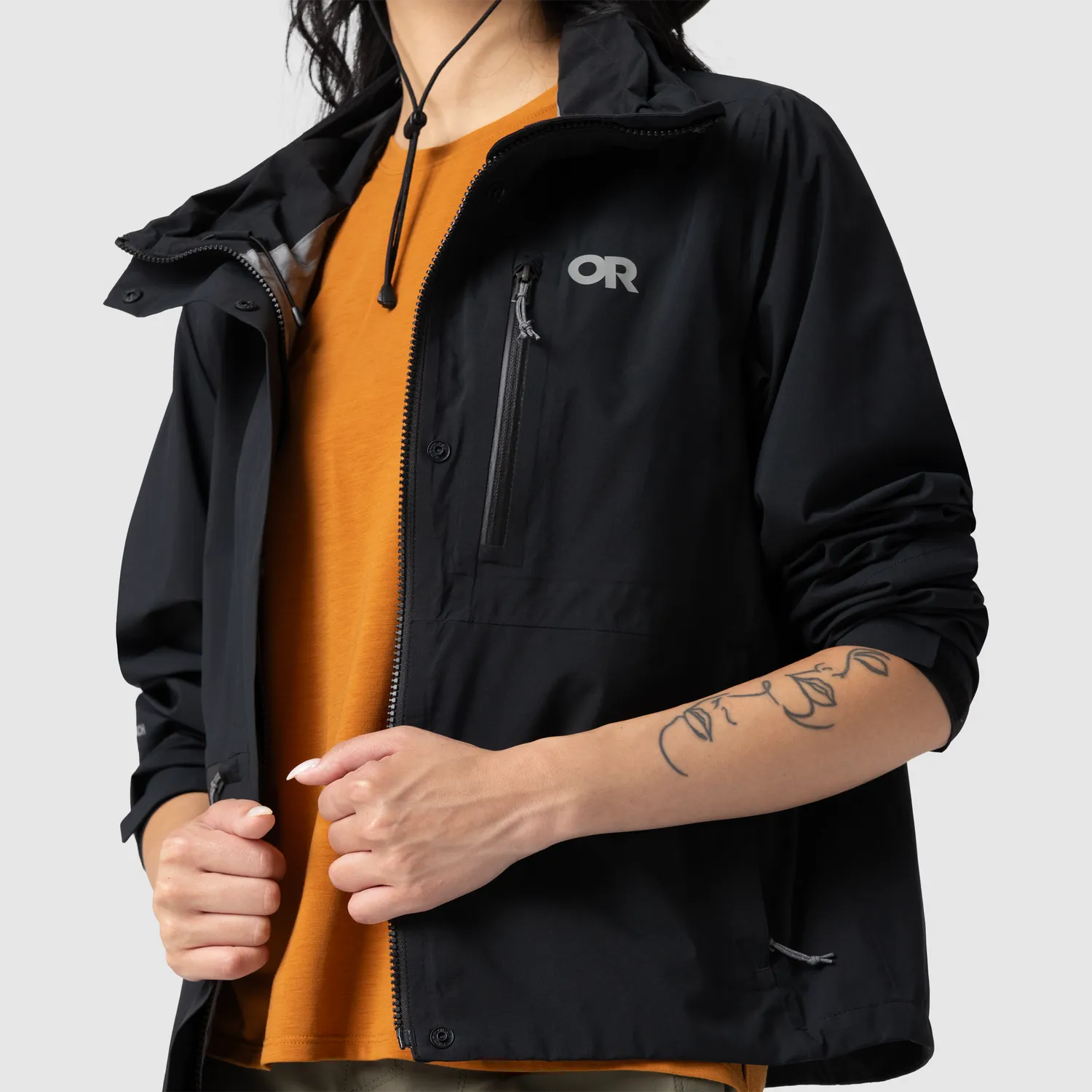 Outdoor Research Stratoburst Stretch SE regnjakke XS Black vanntett