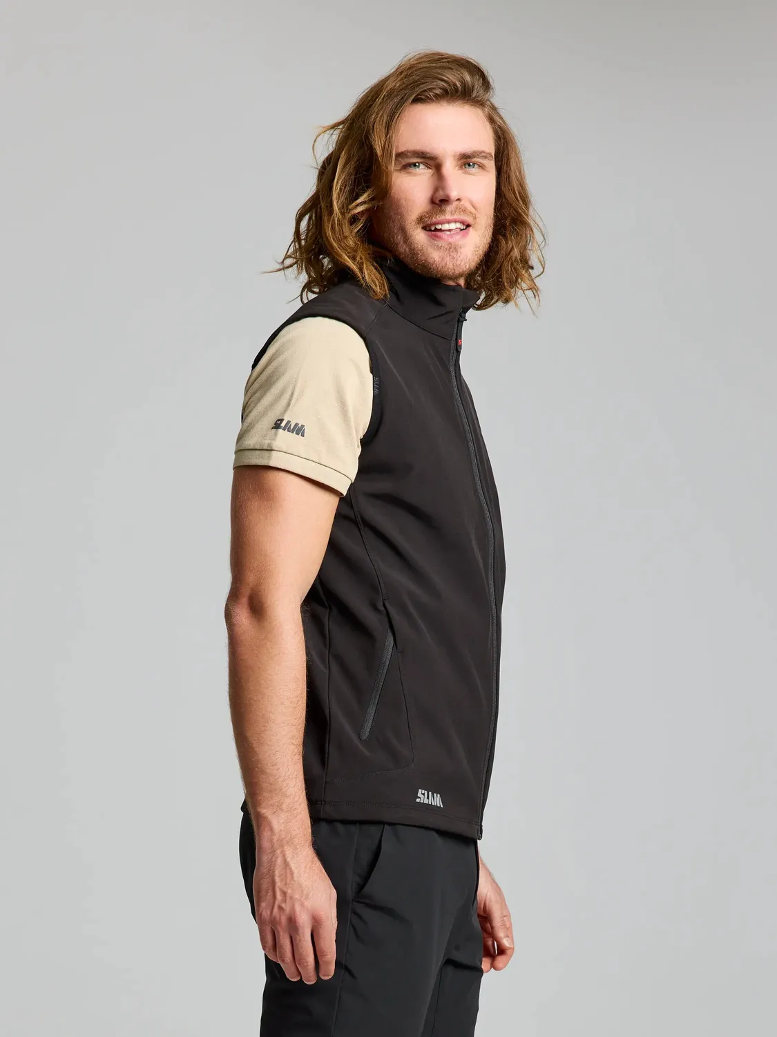 Slam ACT Softshell Vest vest herre vind- og vannbeskyttende