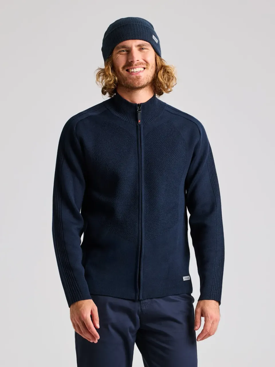 Slam Techknit Techknit Cardigan strikkejakke herre merinoblanding