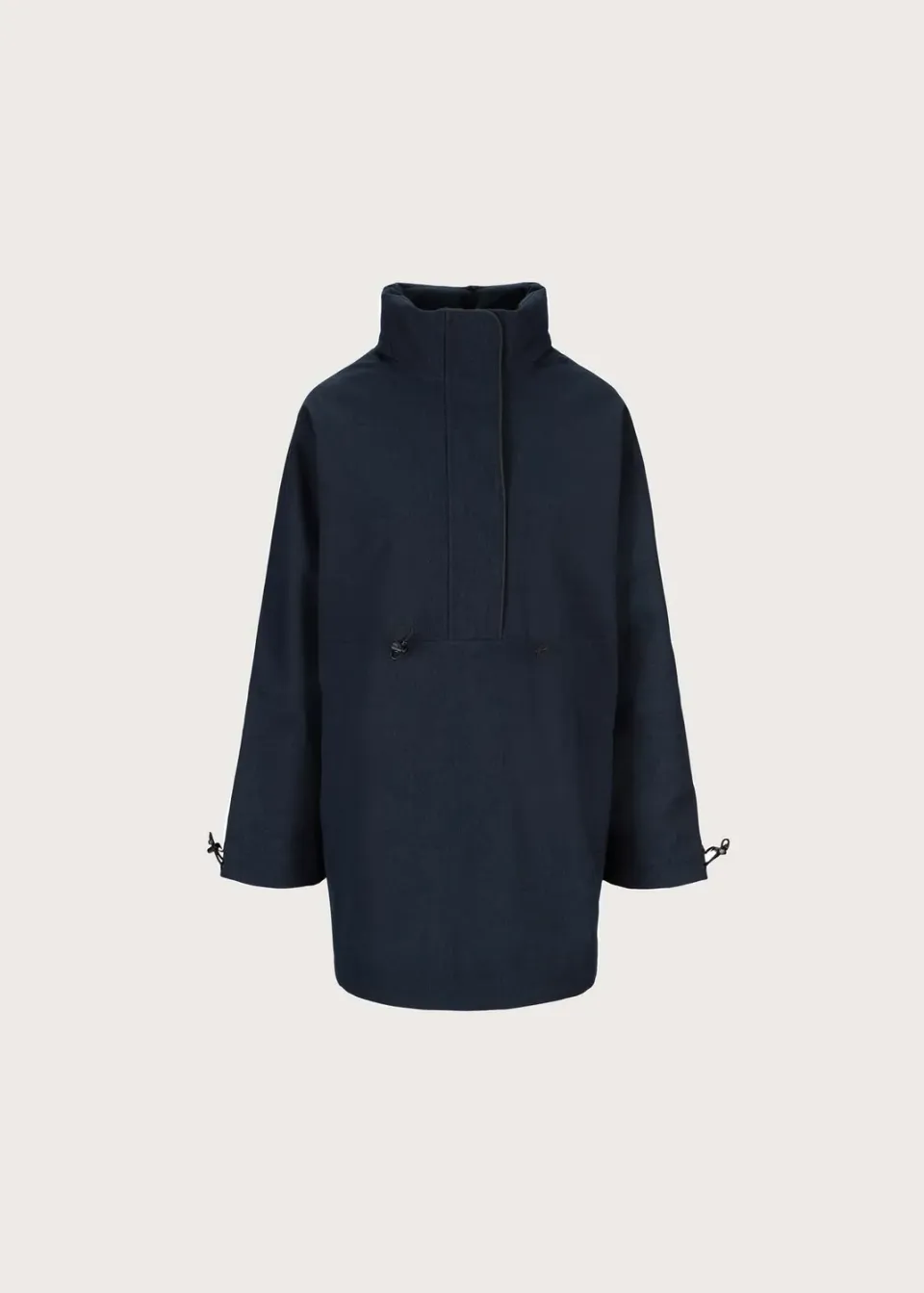BRGN Regnbyge Anorak regnanorakk marineblå oversized