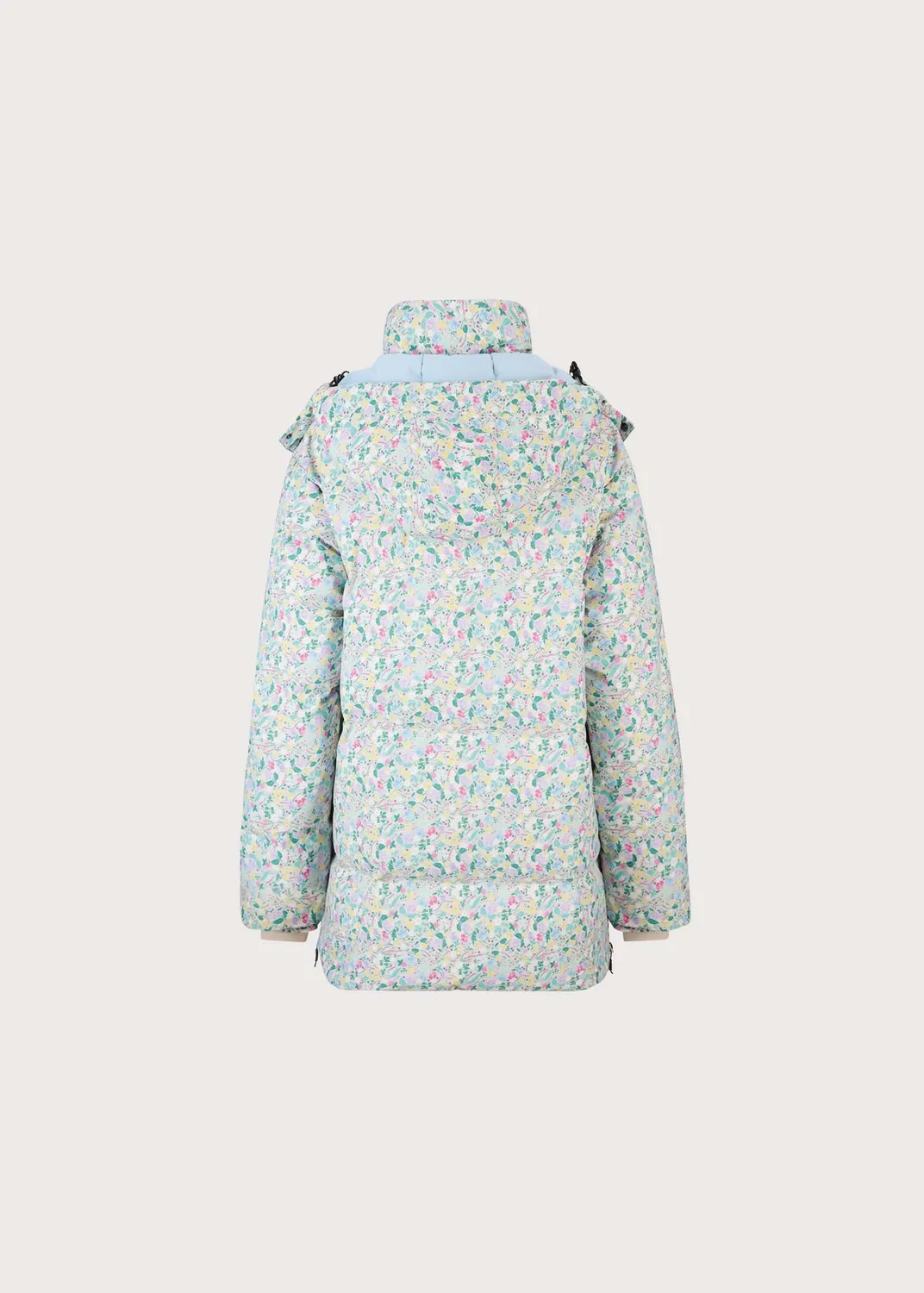 BRGN Snow Puffer dunjakke DAAE Flower Sand blomstret