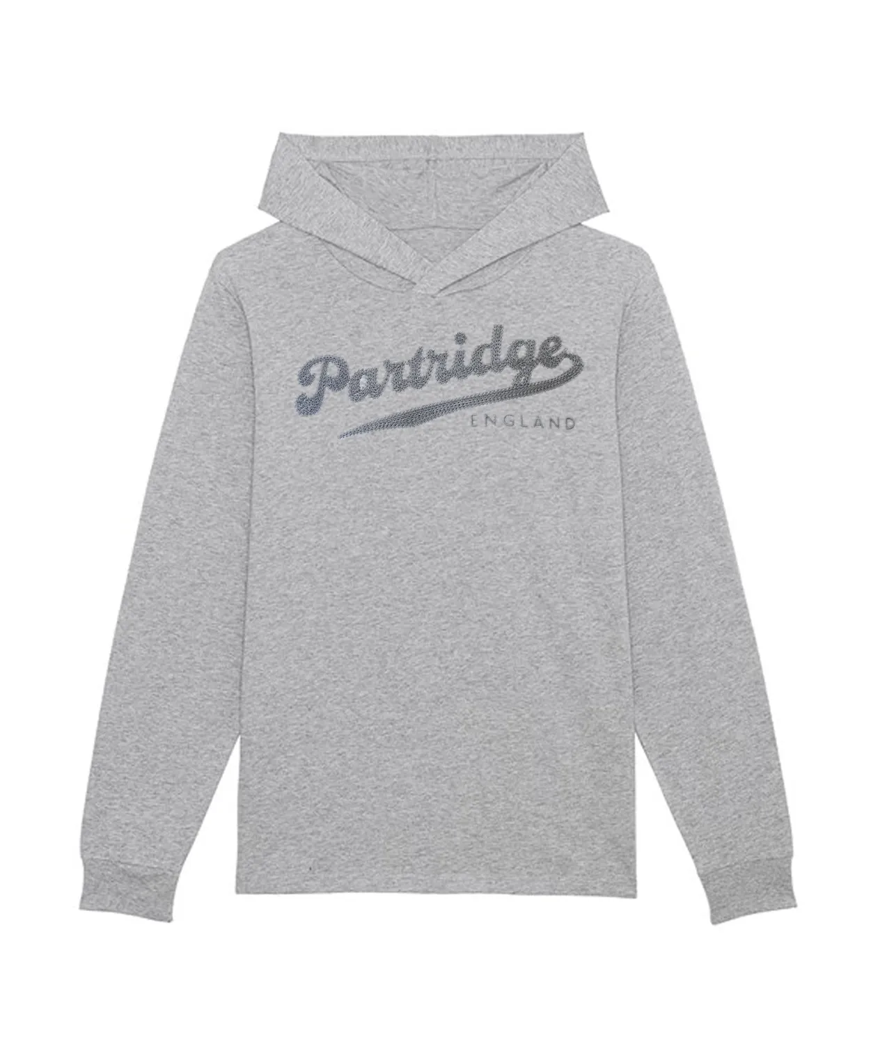 John Partridge Hooded Sweatshirt hettegenser grå økologisk bomull