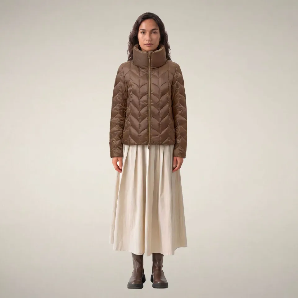 Save The Duck Lorette jakke dame Noisette Brown dyrefri