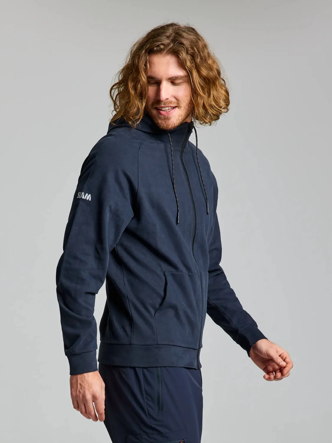 Slam Deck FZ Hoodie hettegenser herre Dark Navy