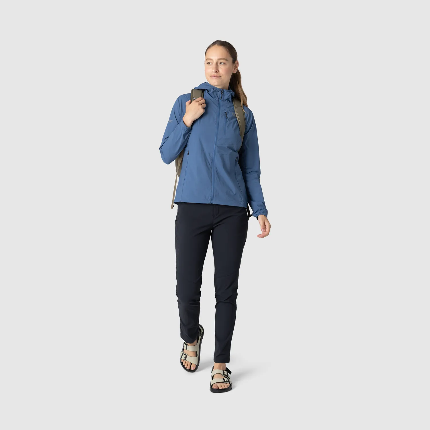 Outdoor Research Shadow Wind Hoodie vindjakke dame Skyline