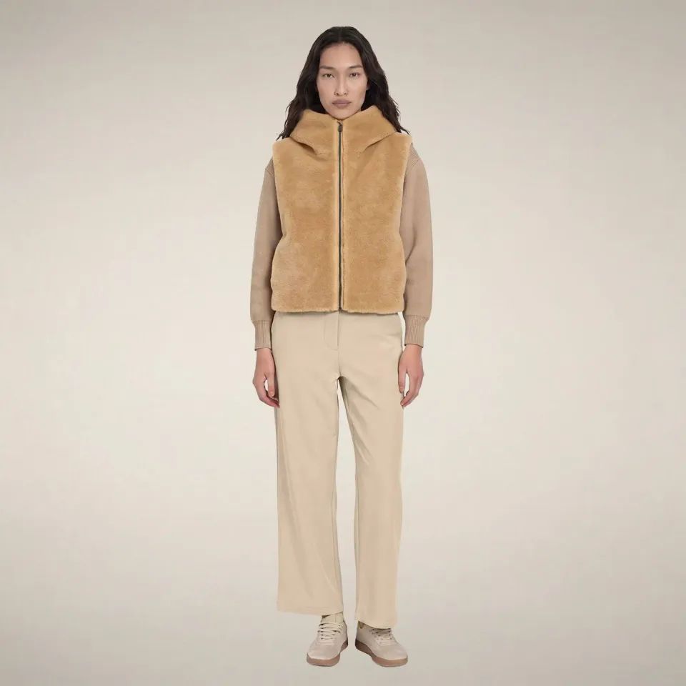Save The Duck Cassandra vest dame steinbeige fuskepels