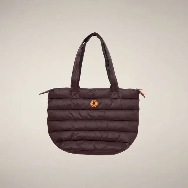 Save The Duck Icons Caron shopperbag burgunder/svart – vattert