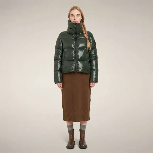 Save The Duck Isla boblejakke dame Nori Green glanset