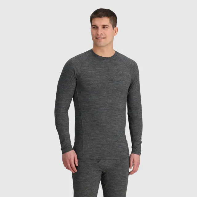 Outdoor Research Alpine Onset Merino 150 Crew ulltrøye Black Heather