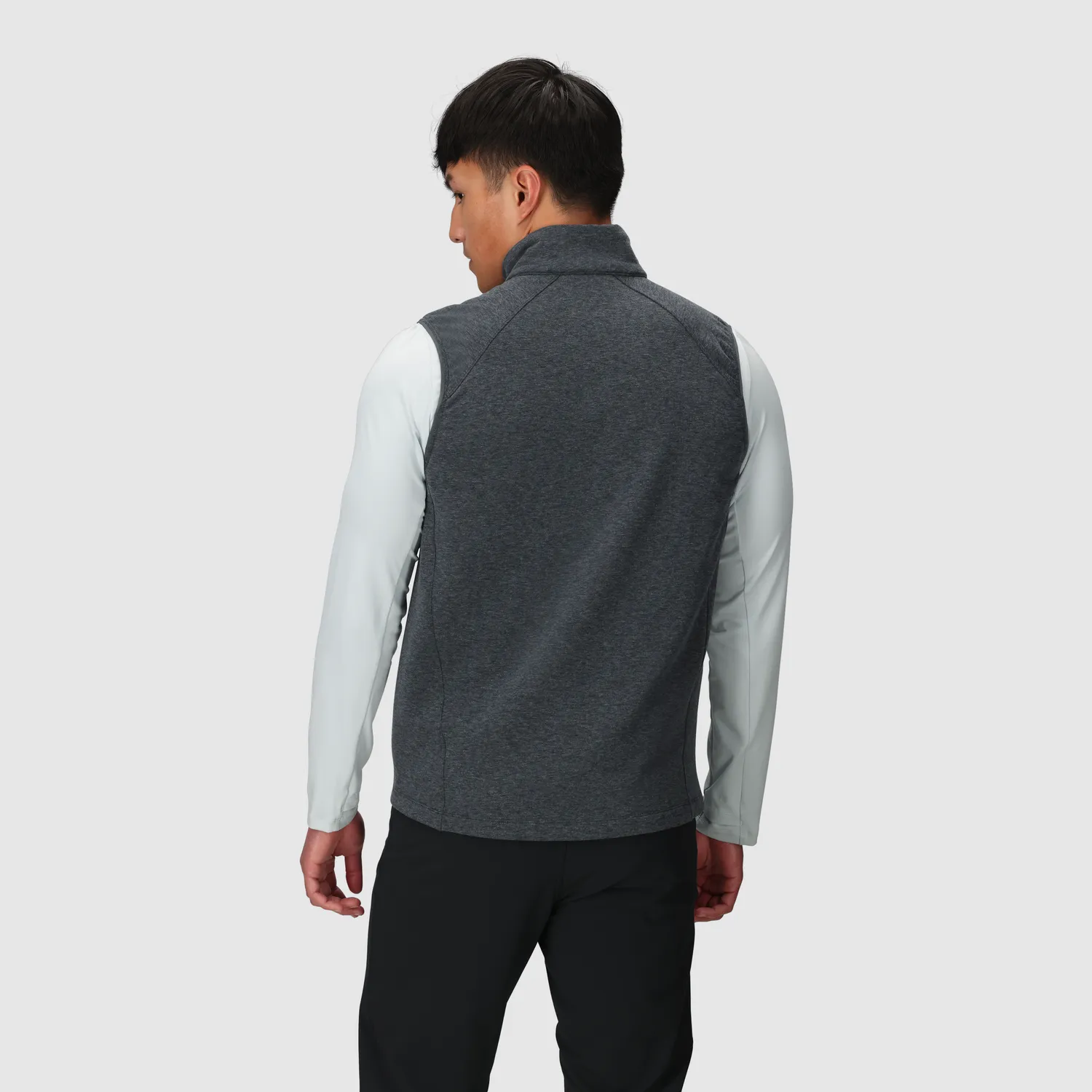 Outdoor Research Crescent Fleece Vest fleecevest Storm Heather