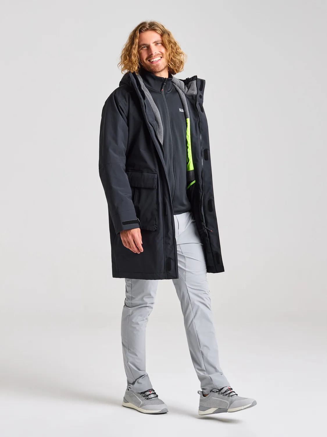 Slam ACT ETNZ Long Parka parkas svart blekk vanntett