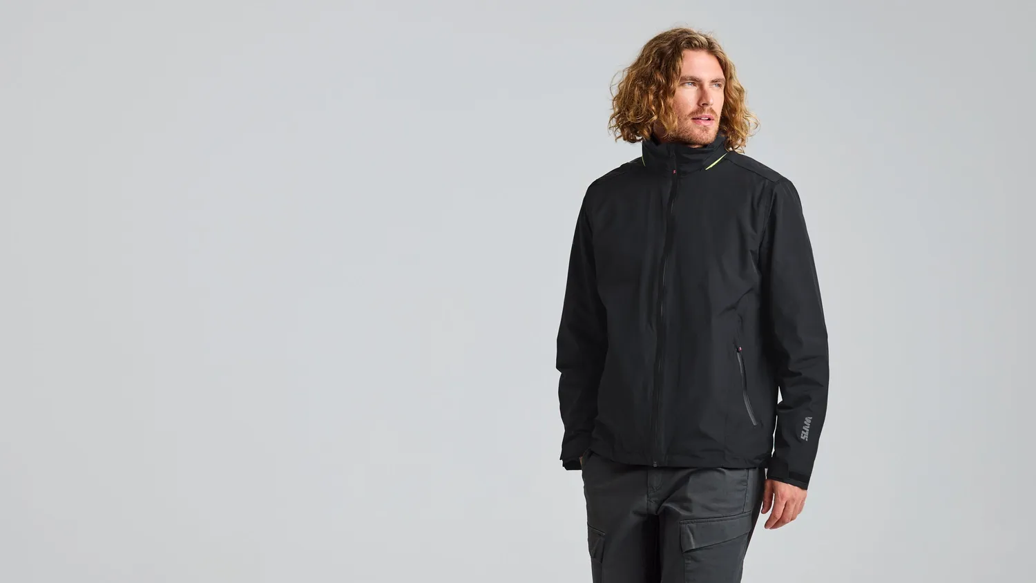 Slam Crew Warm Hooded Jacket seiljakke herre, 5000 mm vanntett