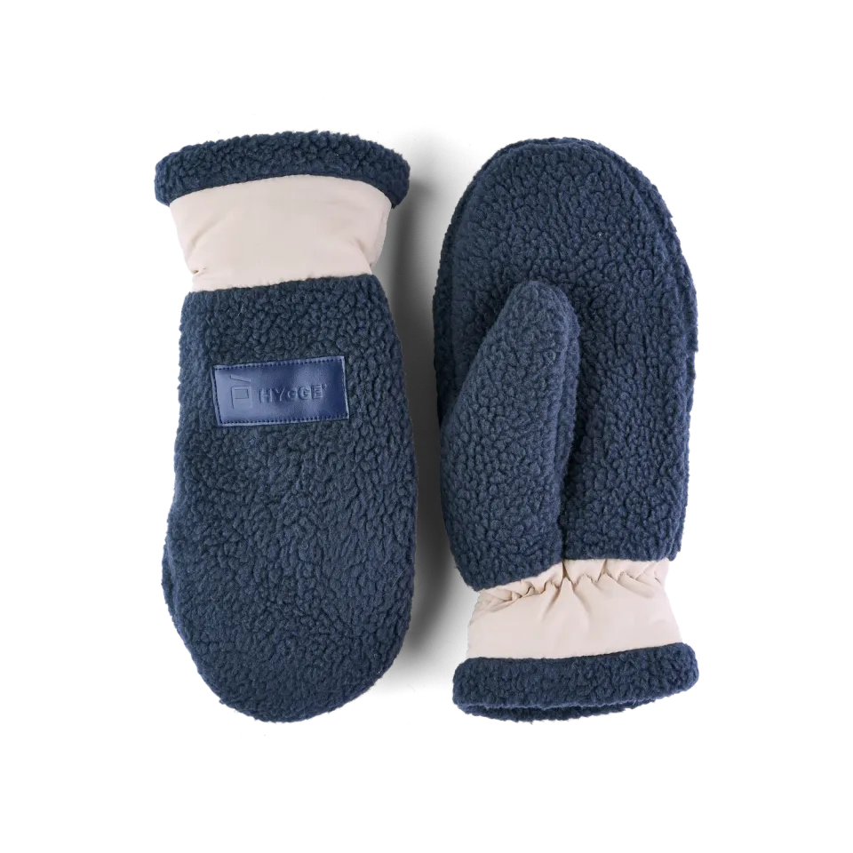House of Hygge Pile Fleece Mittens fleecevotter Navy XS/S resirkulert