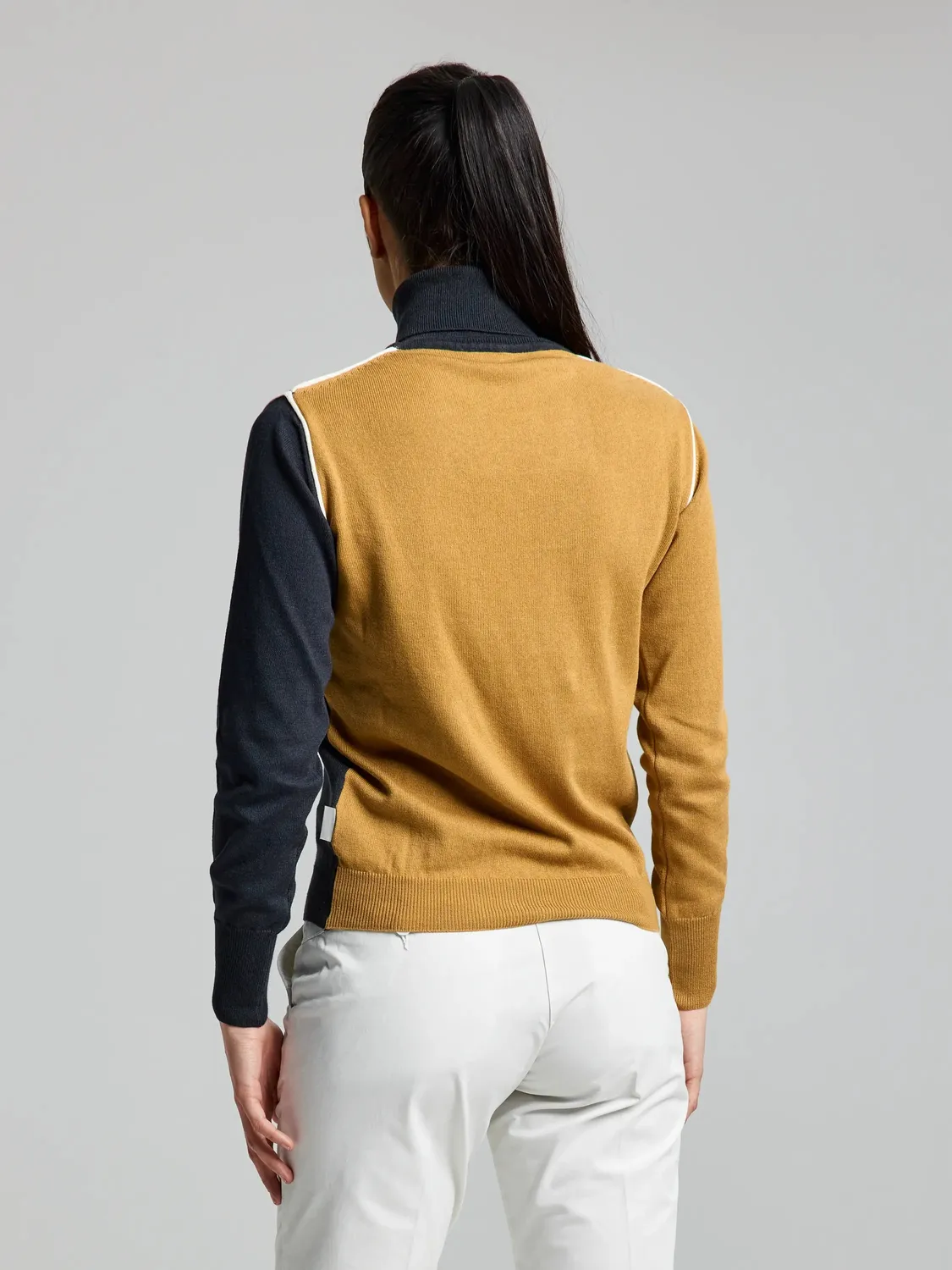 Slam Indra høyhalset genser dame Dark Navy/Gran Canyon