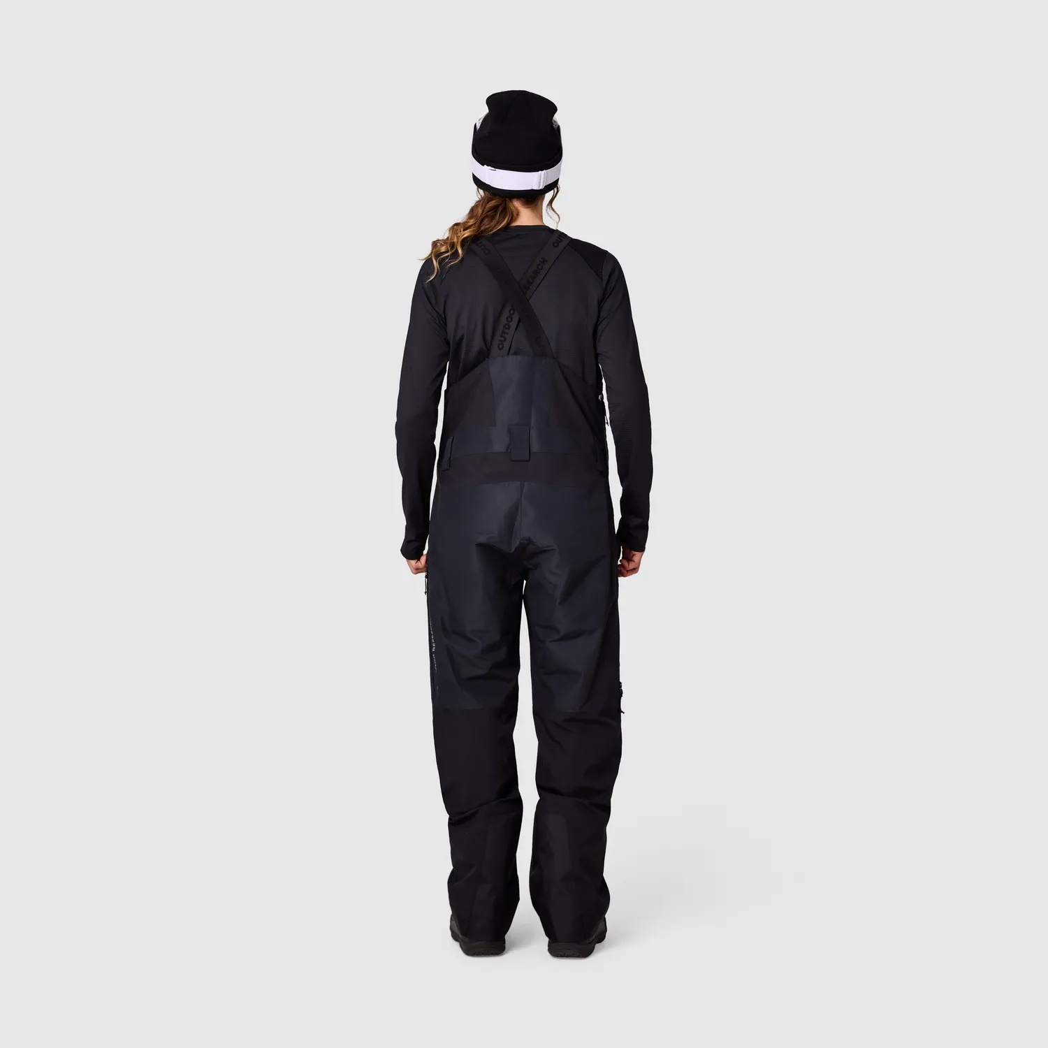 Outdoor Research Powderverse Bib skibukse med seler Black XS–XL isolert
