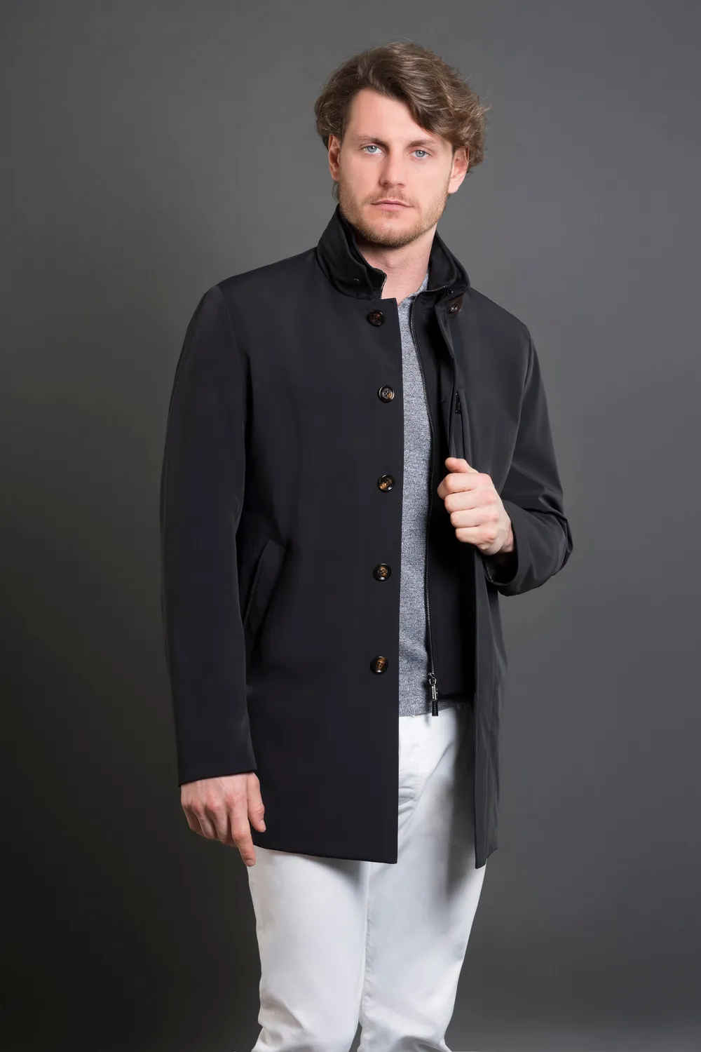 Moorer EDGAR-KR teknisk frakk Acqua toveis stretch