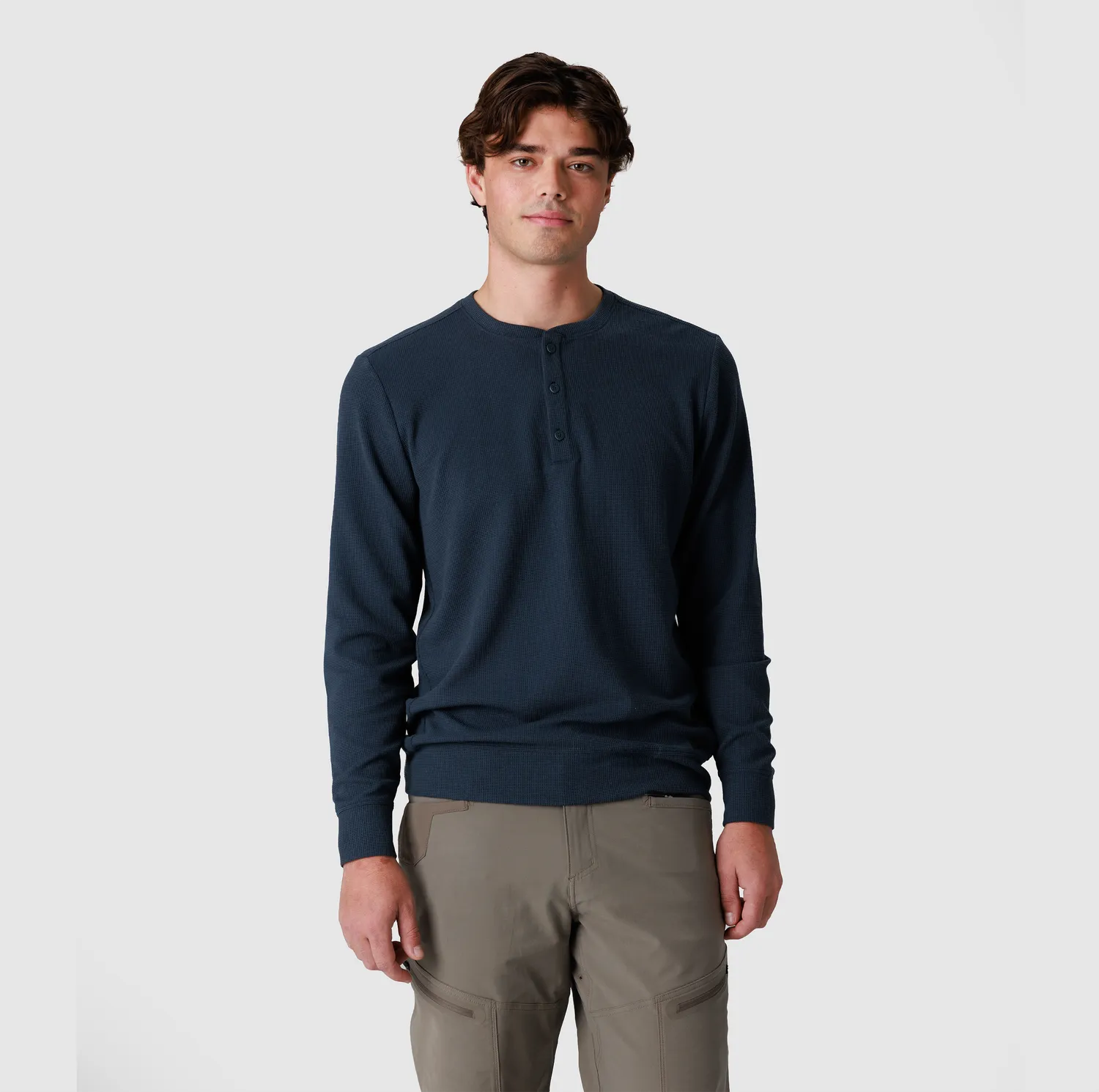 Outdoor Research Eclipse Waffle Long Sleeve Henley trøye herre