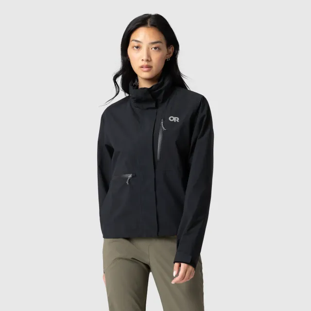 Outdoor Research Stratoburst Stretch SE regnjakke XS Black vanntett