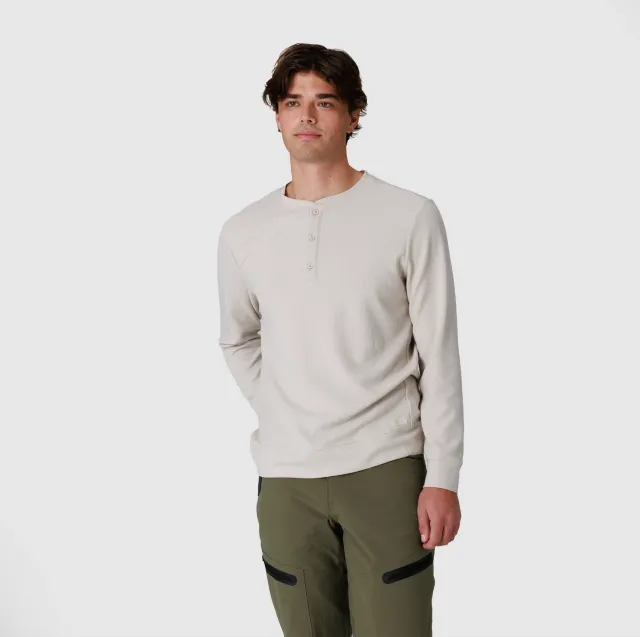 Outdoor Research Eclipse Waffle Long Sleeve Henley trøye herre