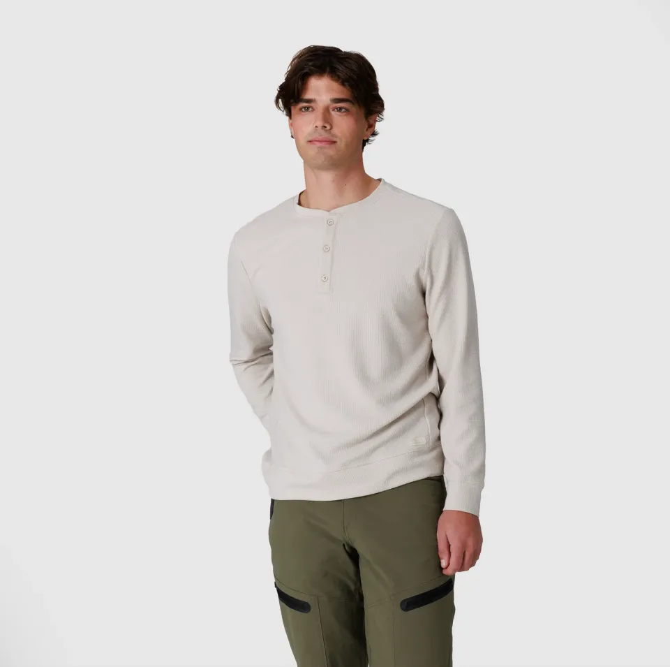 Outdoor Research Eclipse Waffle Long Sleeve Henley trøye herre