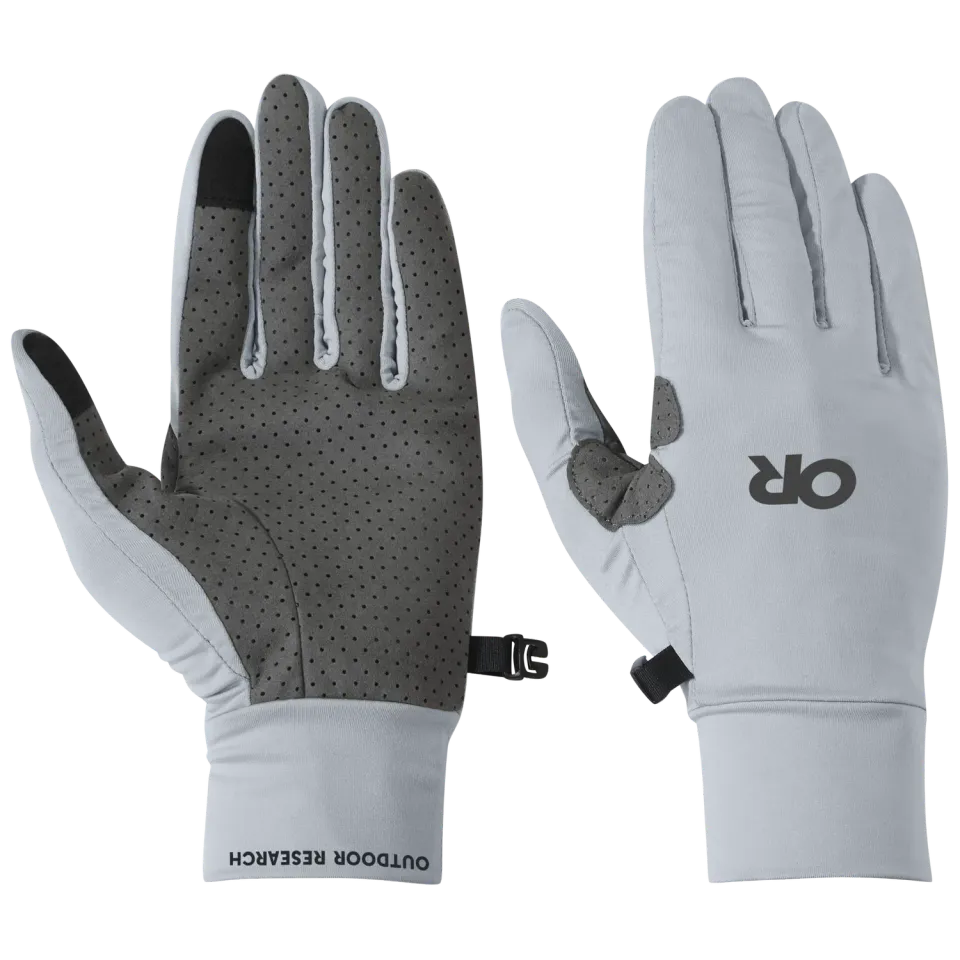 Outdoor Research ActiveIce Chroma Full Sun Glove solhansker Titanium Grey UPF 50+
