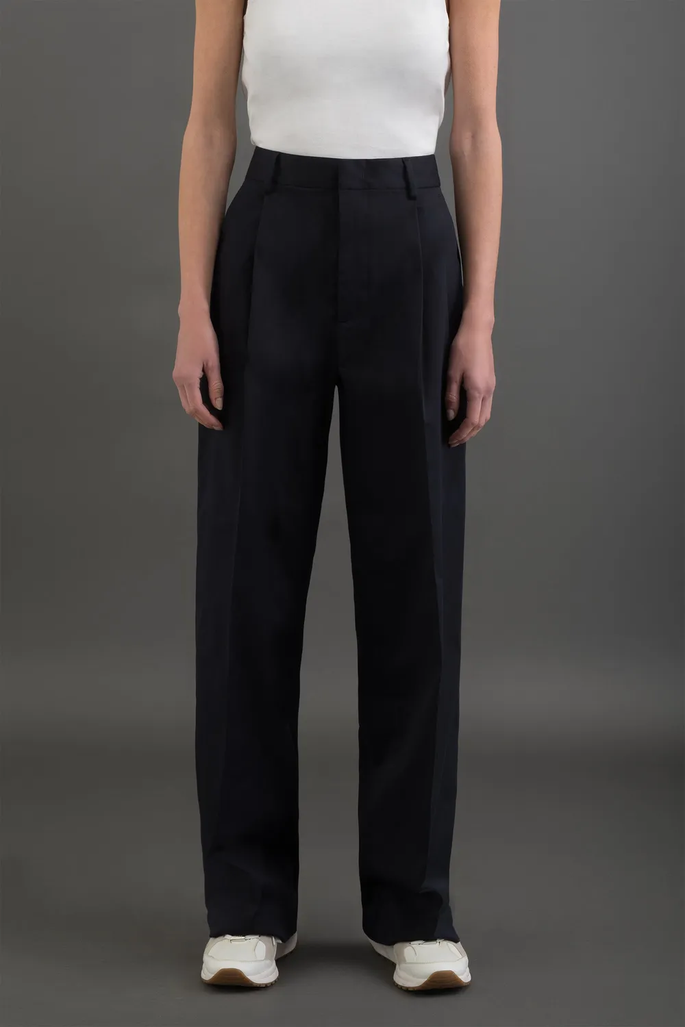 Moorer OFILIA-J-CD bukse hvit, stretch gabardin