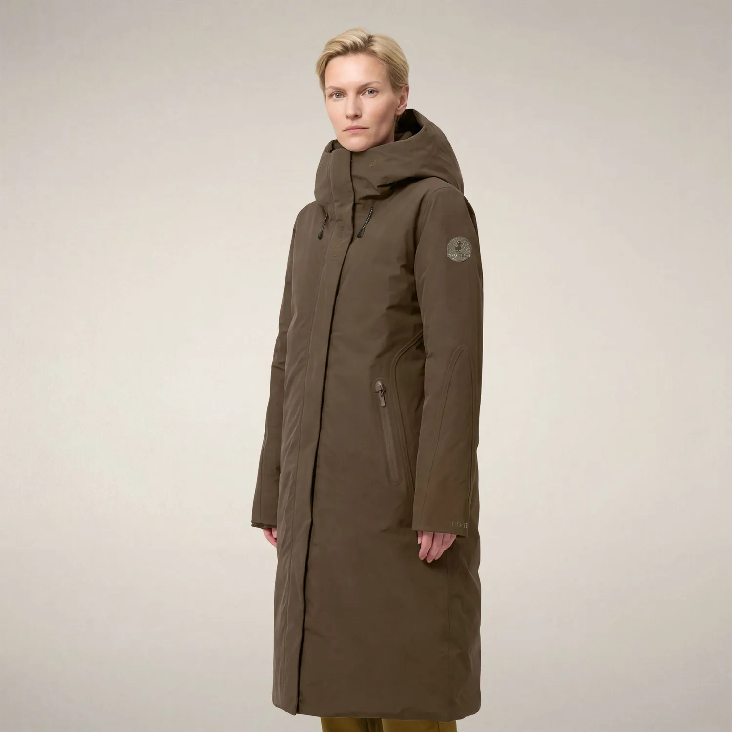Save The Duck Kataina parkas brun dame vann- og vindtett