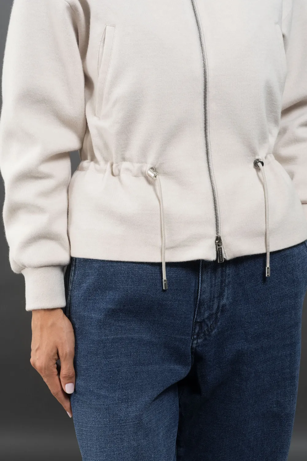 Moorer TIJA-MRW bomberjakke dame ull og kasjmir