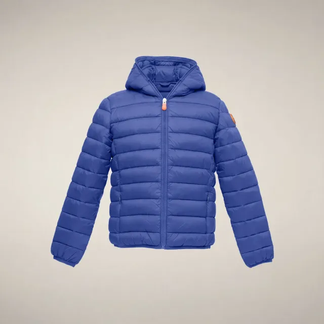 Save The Duck Dony boblejakke gutt Eclipse Blue med hette