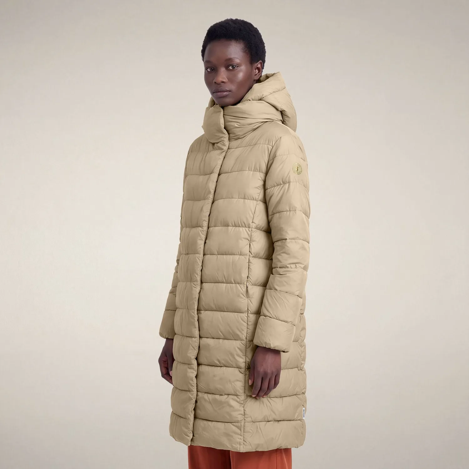 Save The Duck Caramel kåpe dame Stone Beige lett Light Air
