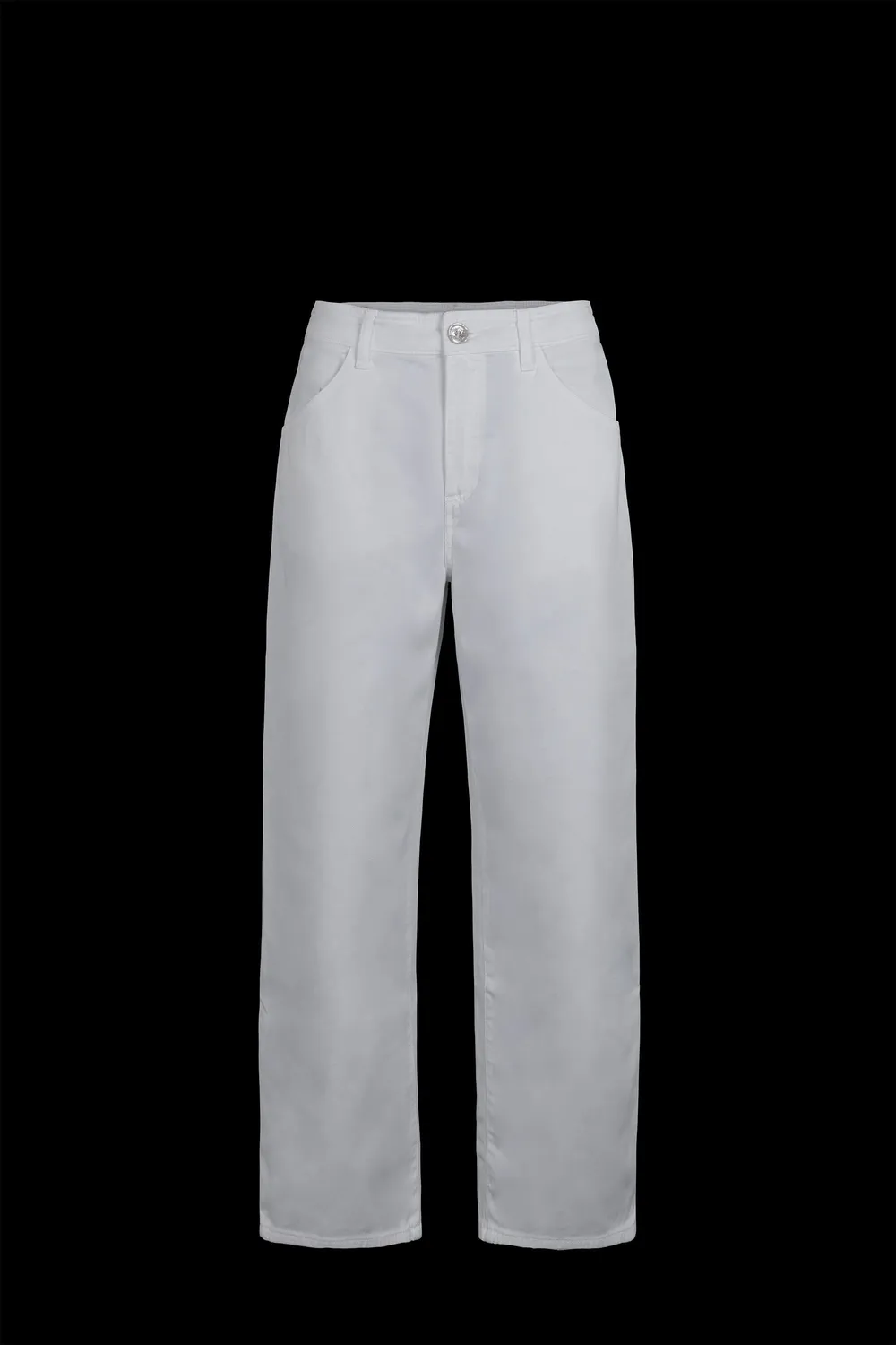 Moorer LANIA-O-BXT baggybukse dame hvit stretch