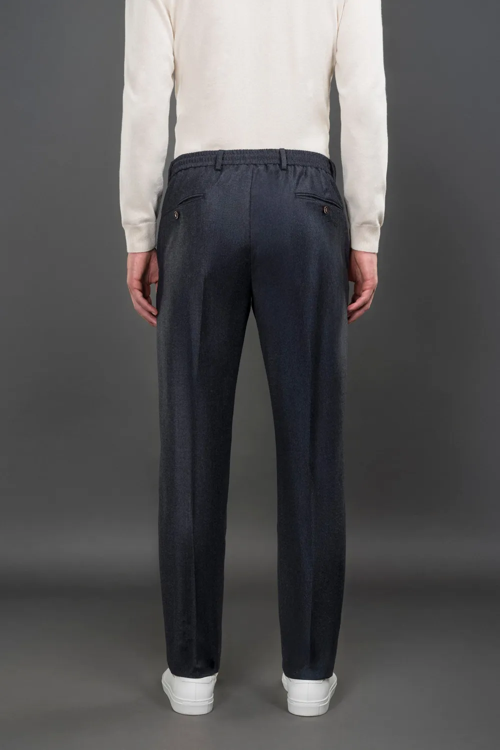 Moorer ANTON-FF ullbukse regular fit AVANA/BLU