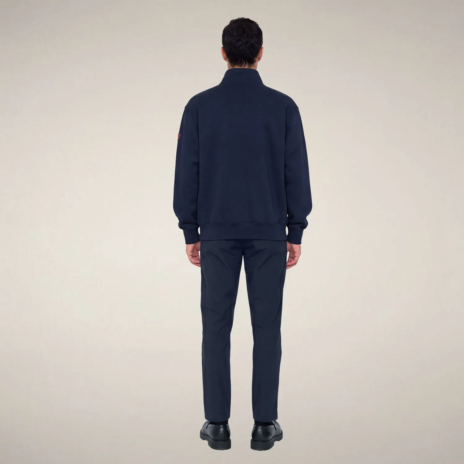 Save The Duck Bruin halfzip-genser herre marineblå