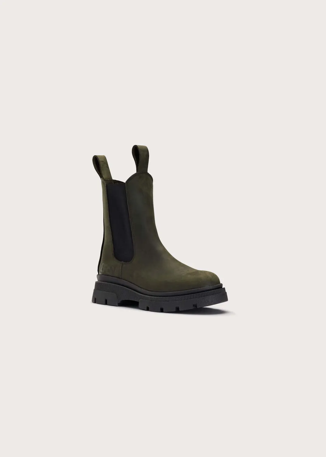 Brgn Chelsea Boot nubuckstøvlett Rosin Dark Green vanntett