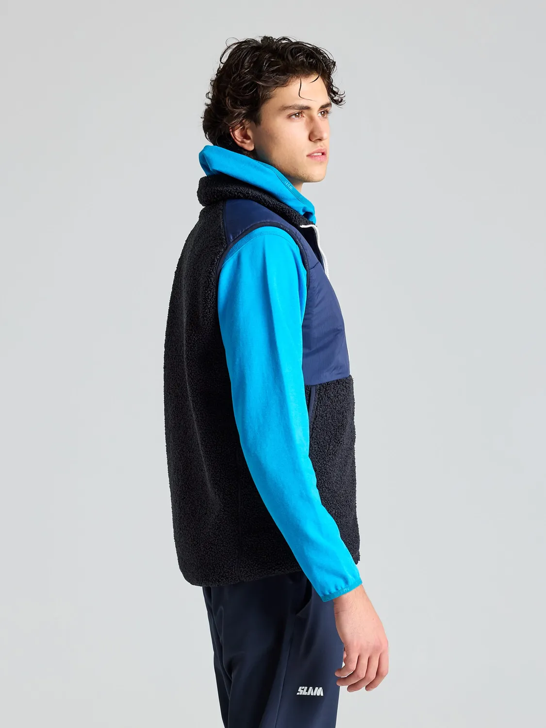 Slam Altura Vest fleecevest herre Dark Navy