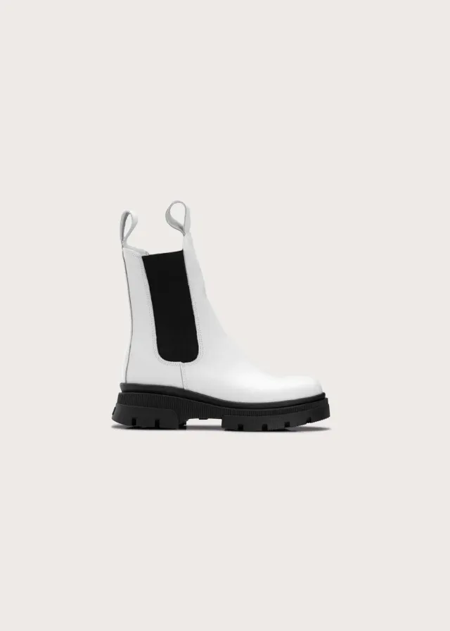 Brgn Chelsea Boot Aniline støvletter Cream nubuk én størrelse opp