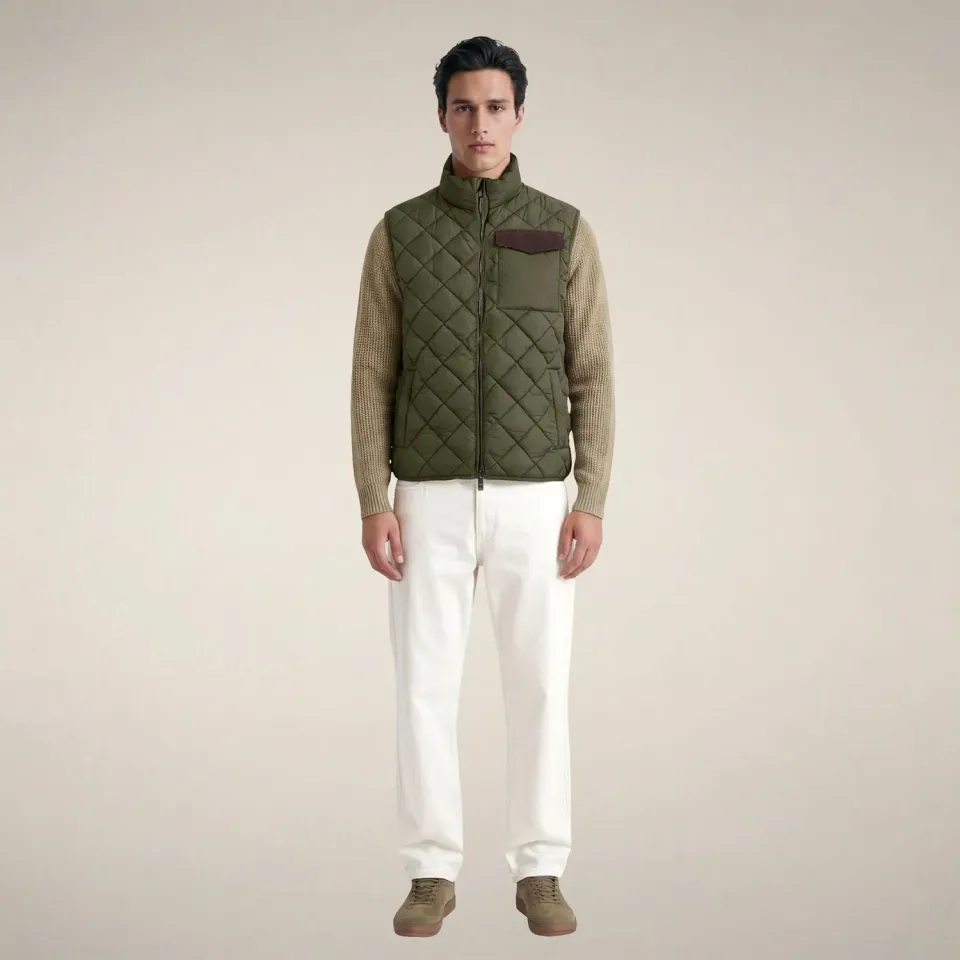 Save The Duck Fabrice boblevest herre Snake Green, resirkulert isolasjon