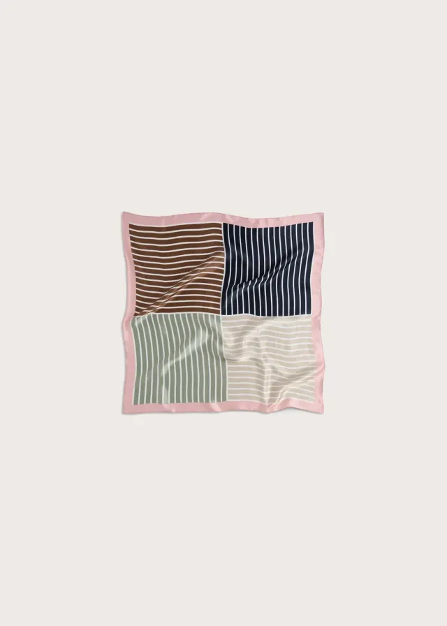 Brgn Rainbow Silk Scarf silkeskjerf Lotus 100 % silke