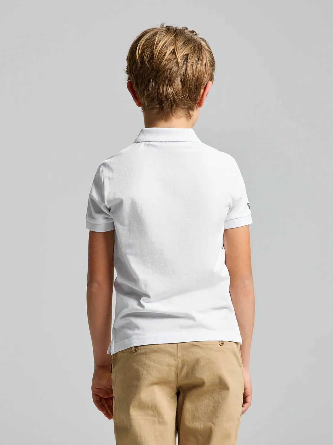 Slam JR DECK POLO SS poloskjorte Bright White barn