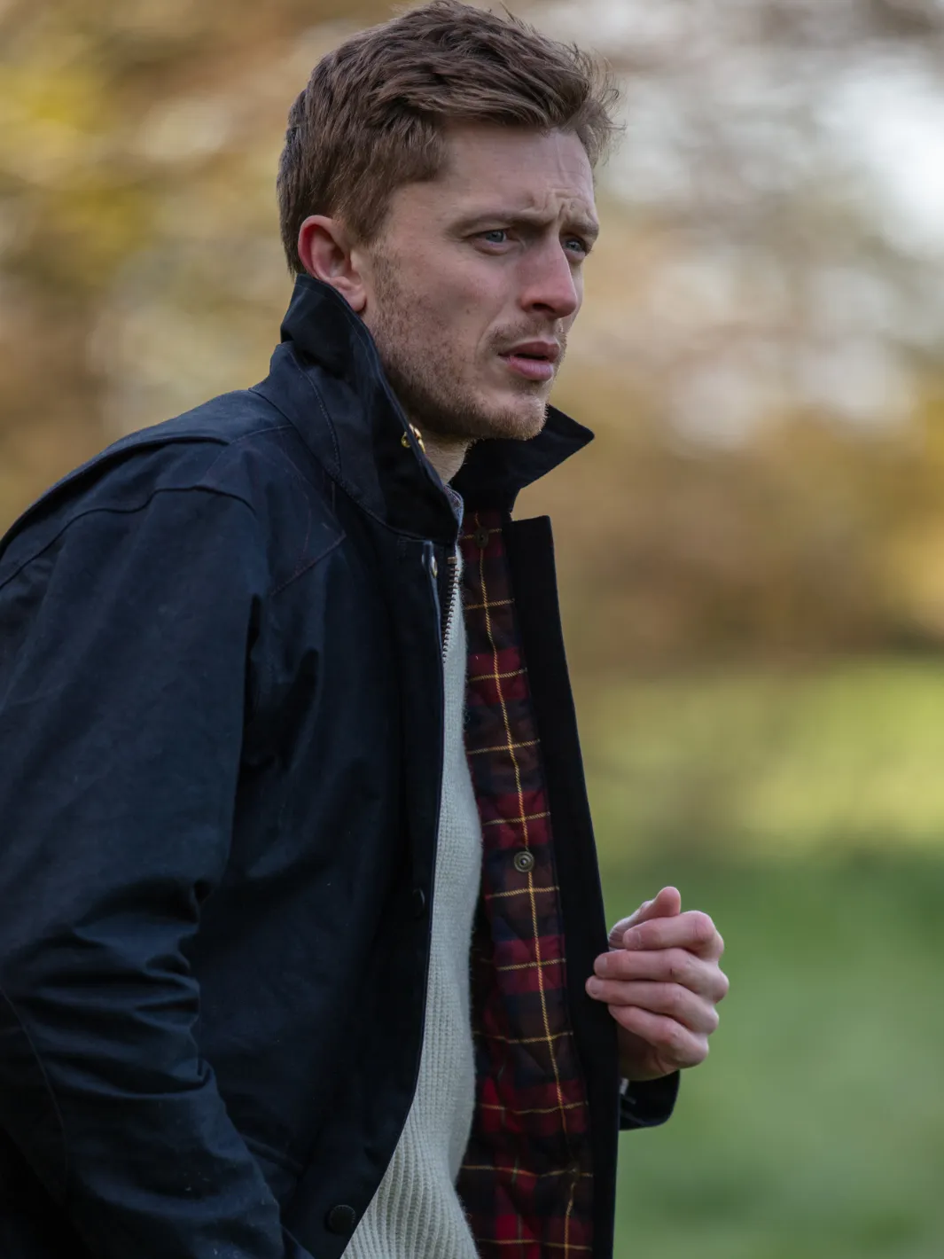 John Partridge Hinterland Hybrid Jacket jakke svart dry wax