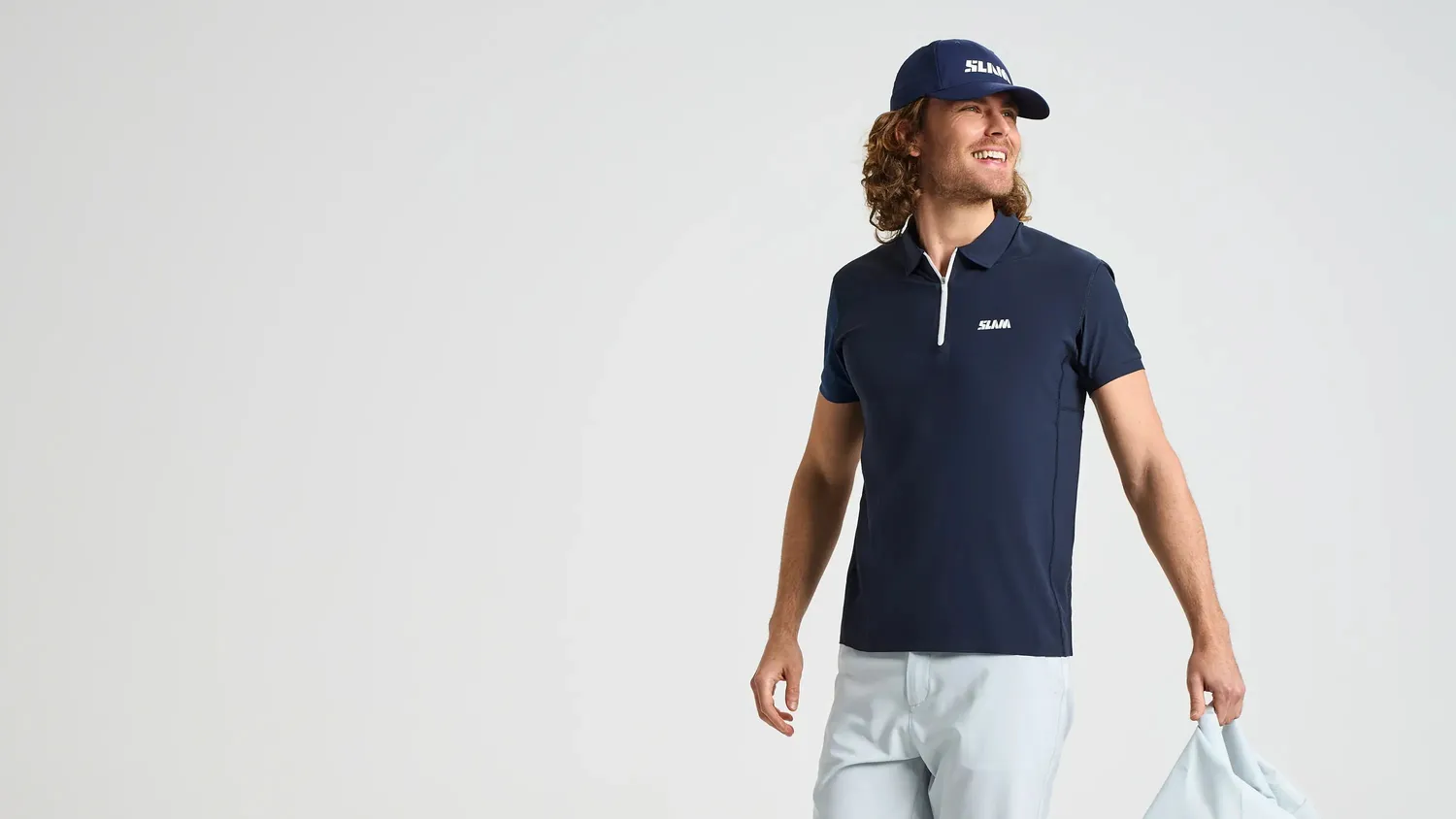 Slam One Design OD Tech Polo SS poloskjorte Dark Navy UPF 50+