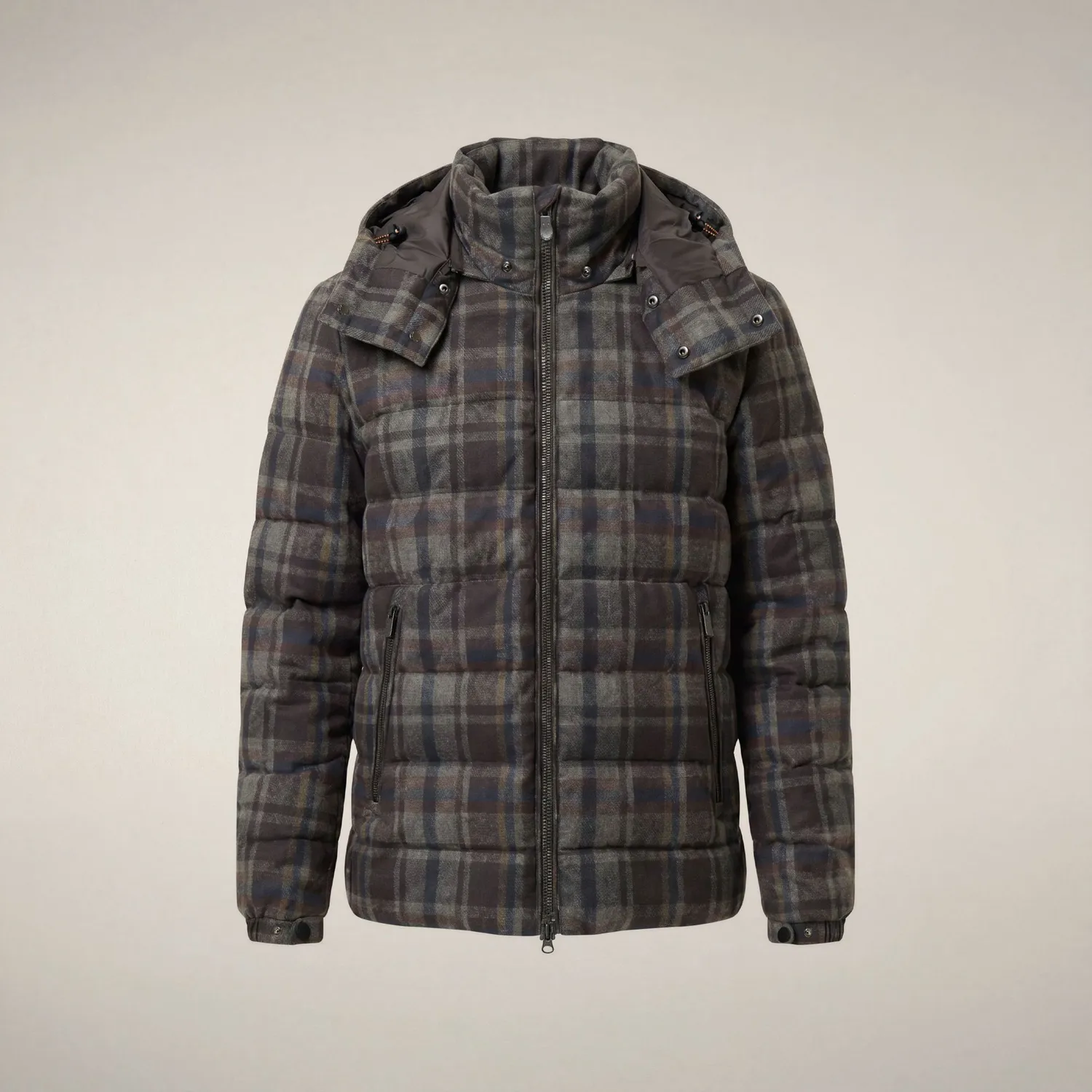 Save The Duck Gibson jakke herre XS–XXXL brun rutete vinter