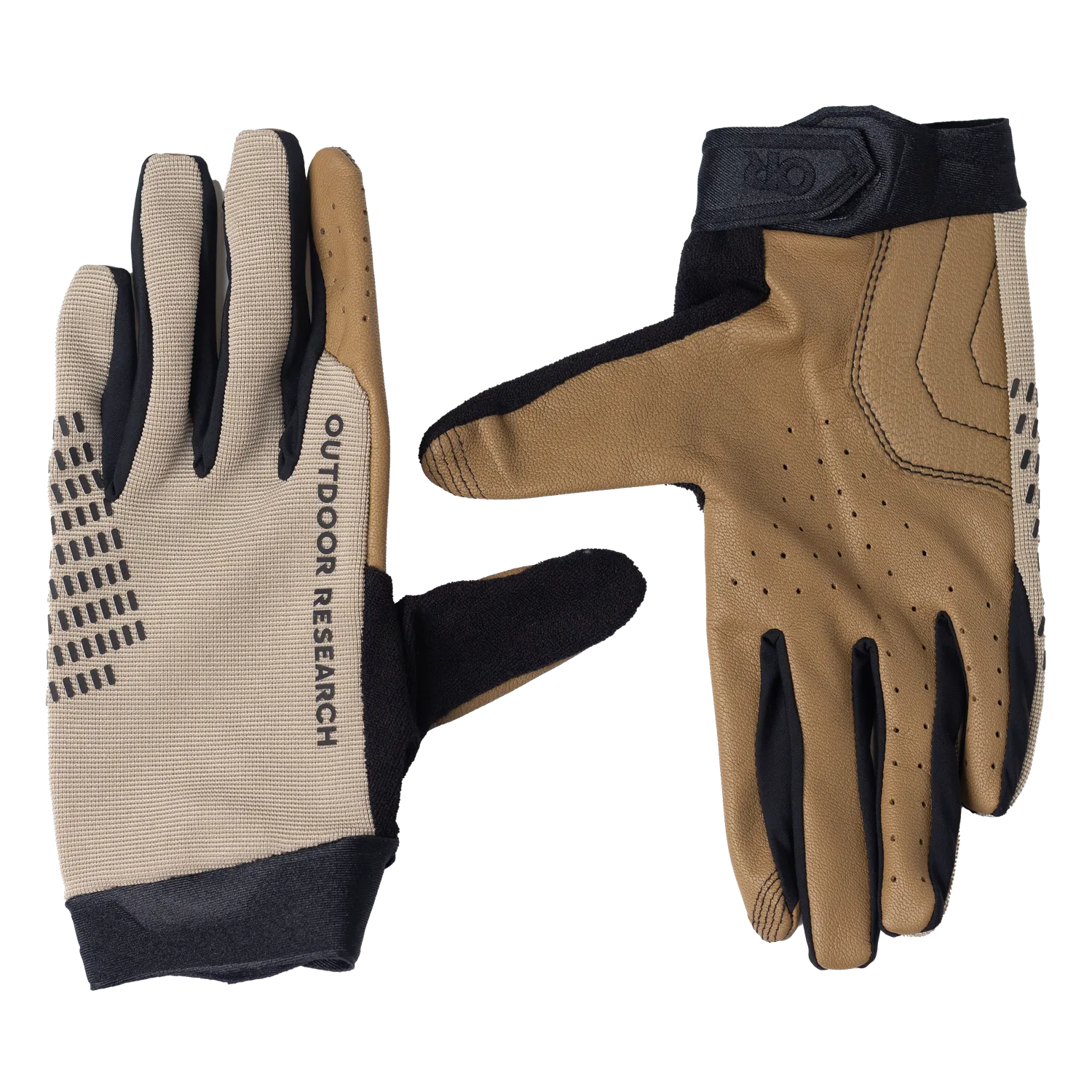 Outdoor Research Freewheel MTB Leather Palm Bike Glove sykkelhansker Black skinnhåndflate