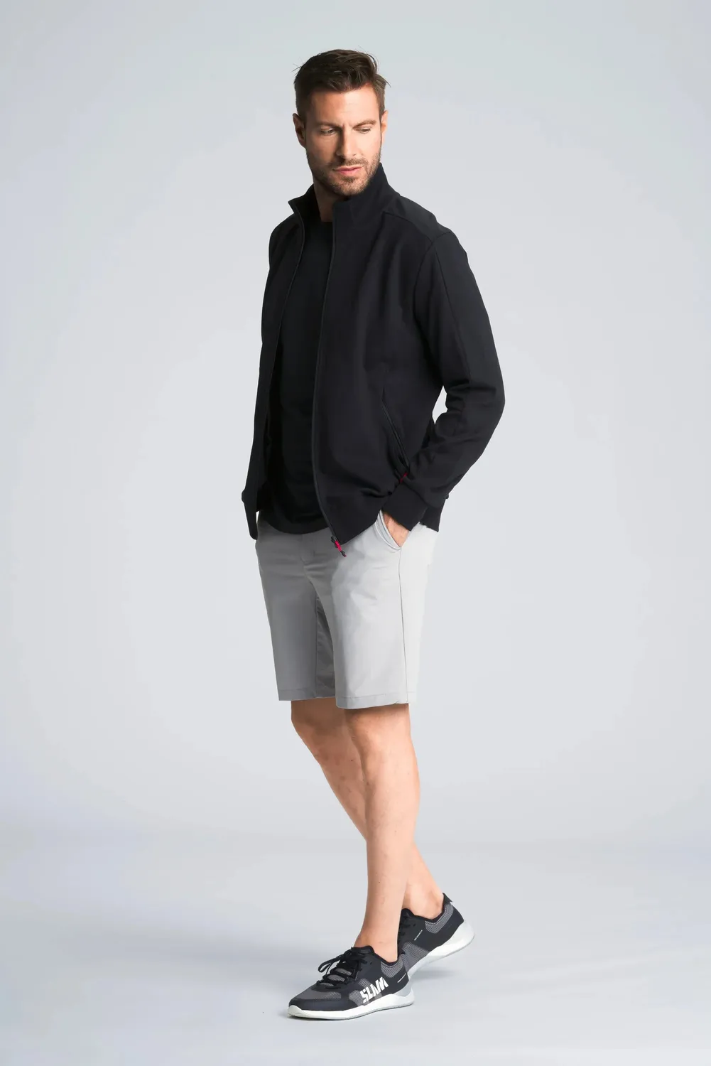 Slam Crew FZ Sweater collegegenser Dark Navy herre