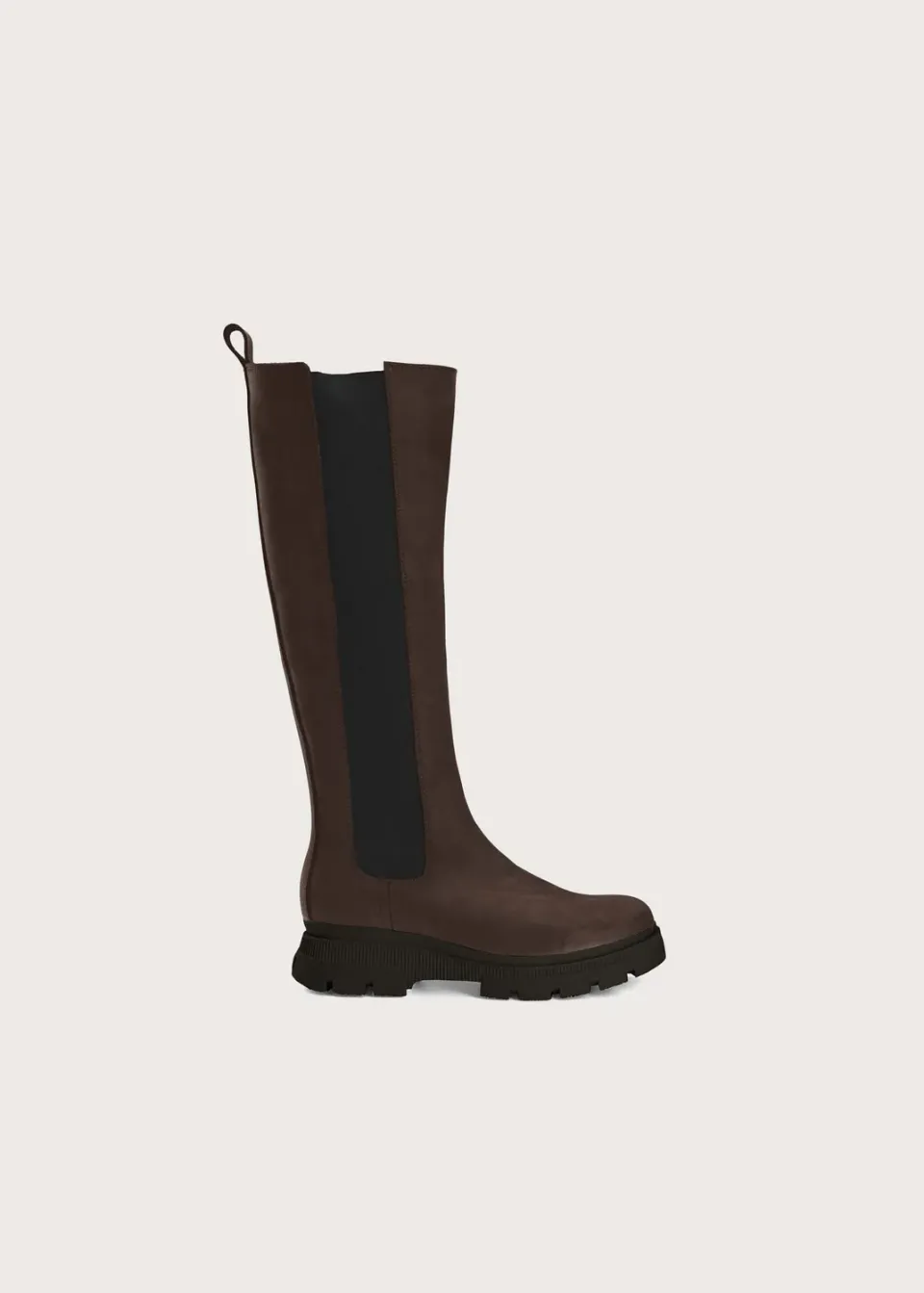 Brgn Slim High Boots støvletter Brown vanntette